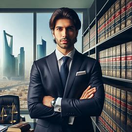محامي دفاع في قضية قتل عمد أمام محكمة سعودية