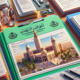 محامي يوثق وكالة حكومية رسمية في مكتب بالرياض
